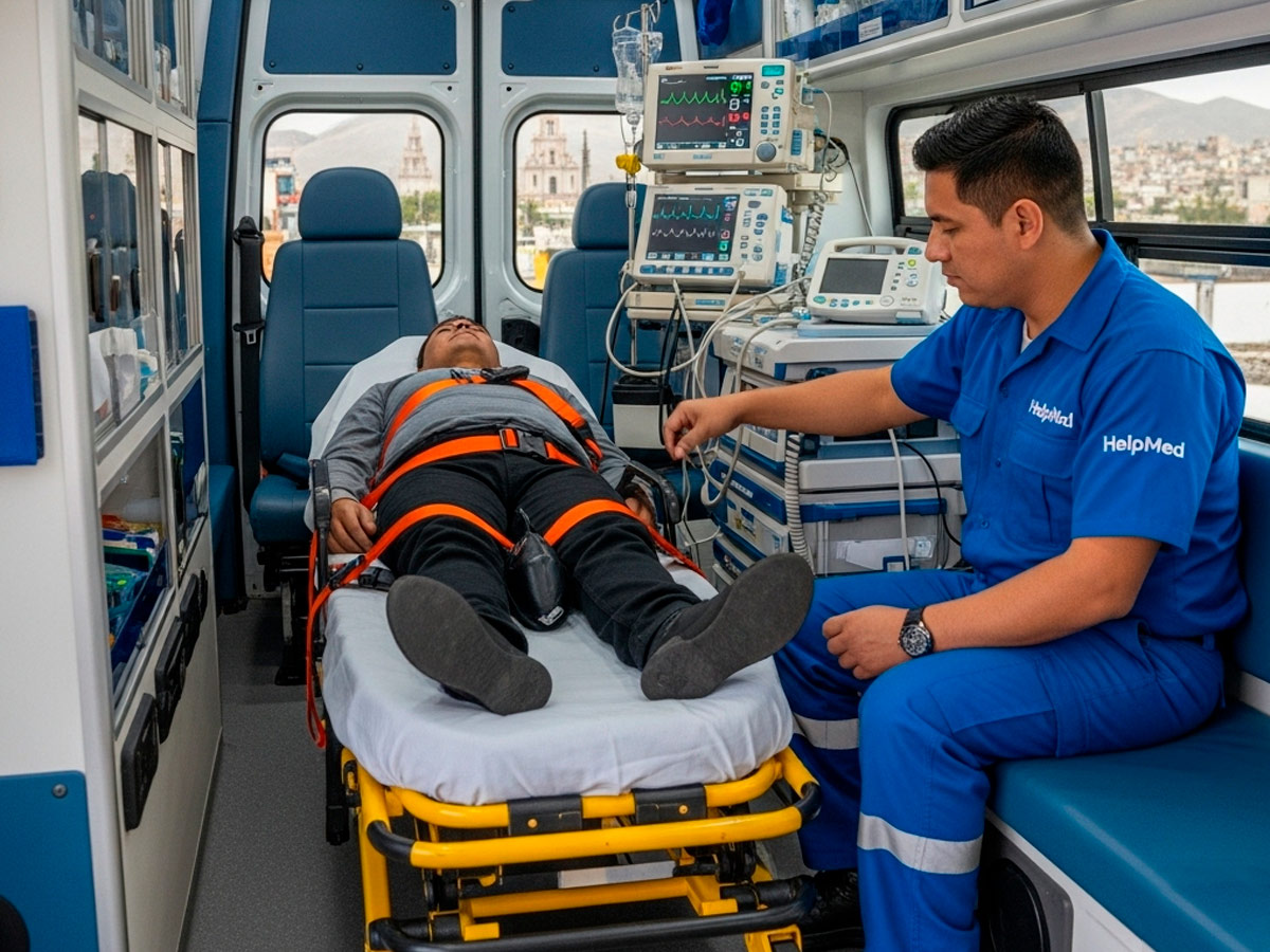 Traslados de pacientes en ambulancia: seguridad, equipamiento y rutas