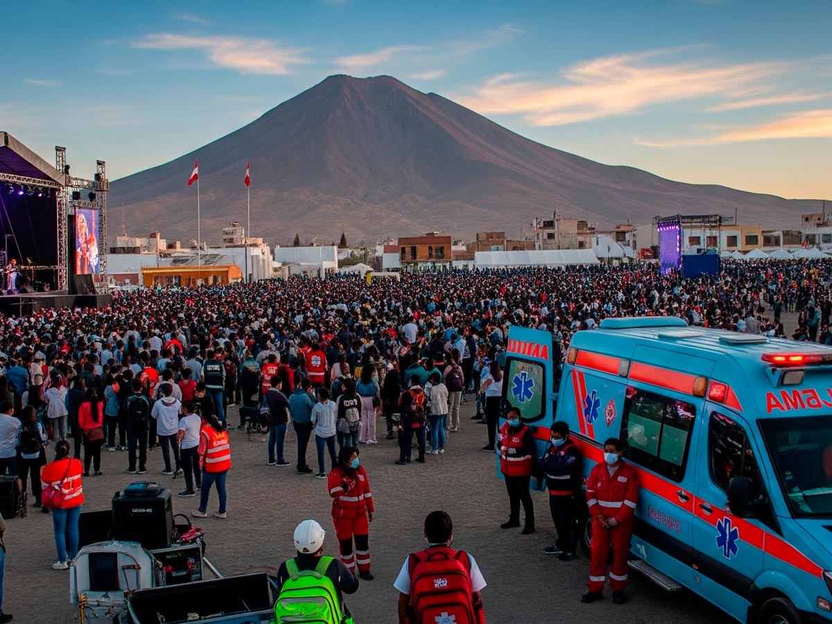 Cobertura médica para eventos en Arequipa: requisitos, normas y presupuesto